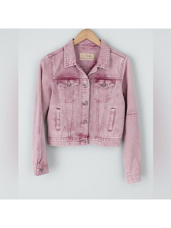 Free People Jackets & Blazers - WE THE FREE, Free People pink denim acid wash jacket-size S-vintage -EUC